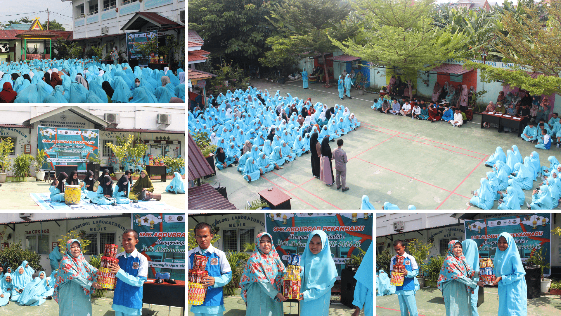 391-dalam-rangka-memperingati-maulid-nabi-muhammad-saw-siswai-smk-abdurrab-pekanbaru-mensyiarkan-sirah-nabawiyah